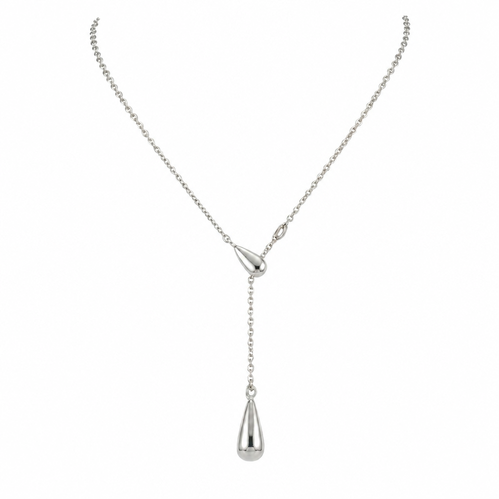 COLLAR DE ACERO GOTAS