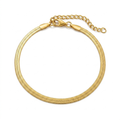 PULSERA DE ACERO DORADO CADENA ESPIGA