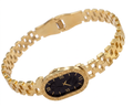 RELOJ DE ACERO DORADO ESFERA OVALADA VINTAGE