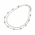 COLLAR DE ACERO DOBLE CADENA