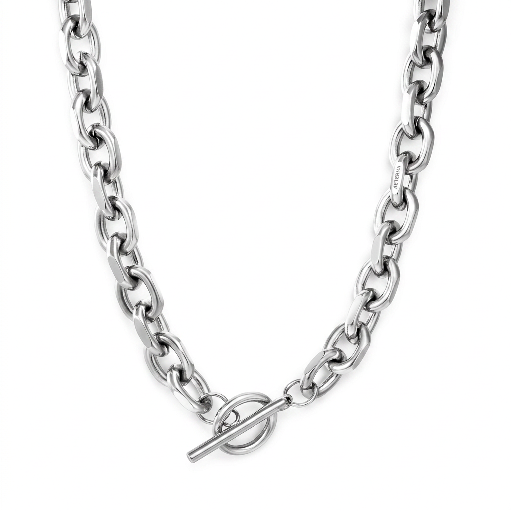 COLLAR DE ACERO CADENA GRUESA