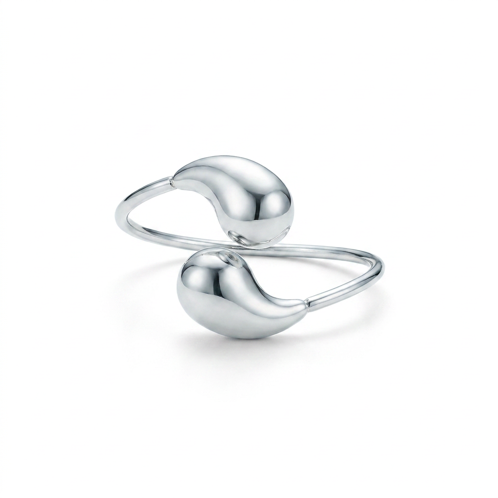 PULSERA DE ACERO DOBLE GOTA